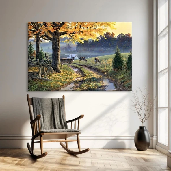 Sonbahar Yolculuğu Kanvas Tablo ürün görseli