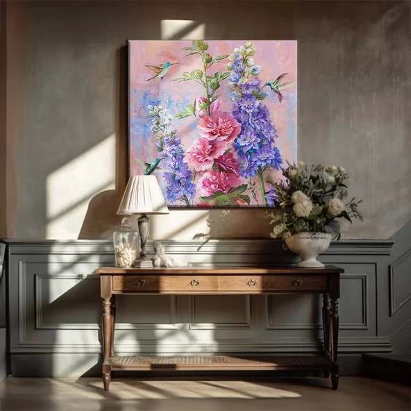 Rengarenk Çiçekler Kanvas Tablo ürün görseli