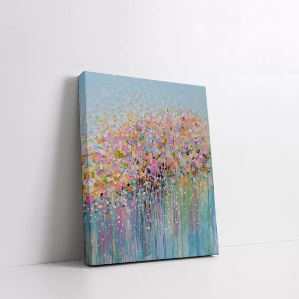 Gökyüzü ve Çiçekler Kanvas Tablo - Resim 2