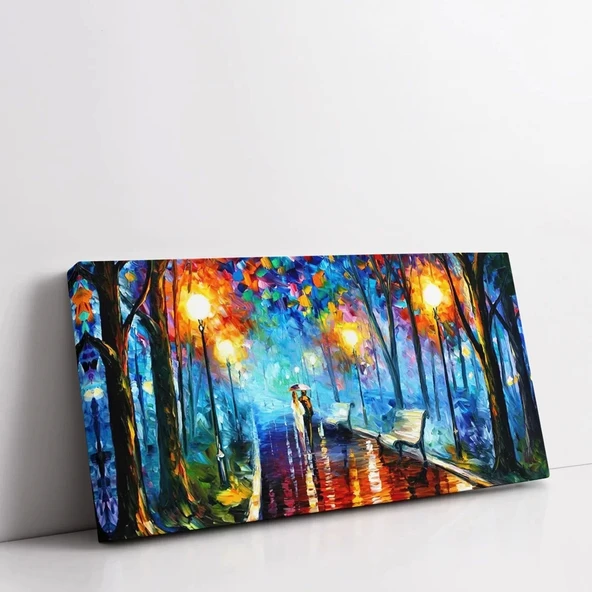 Gece Yürüyüşü Kanvas Tablo - Resim 2