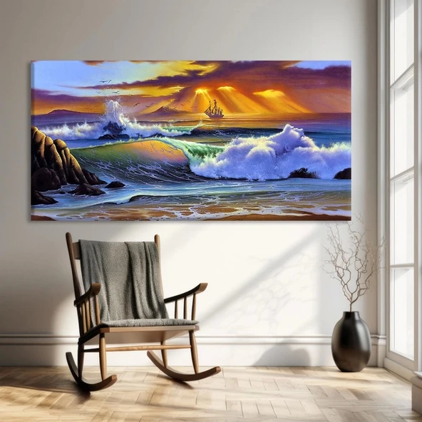 Fırtınanın Güzelliği Kanvas Tablo ürün görseli