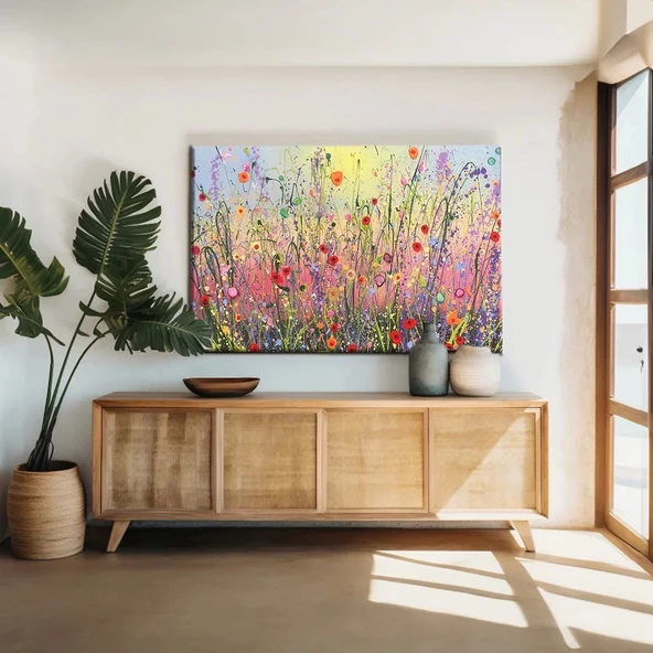 Çiçek Tarlası Kanvas Tablo ürün görseli