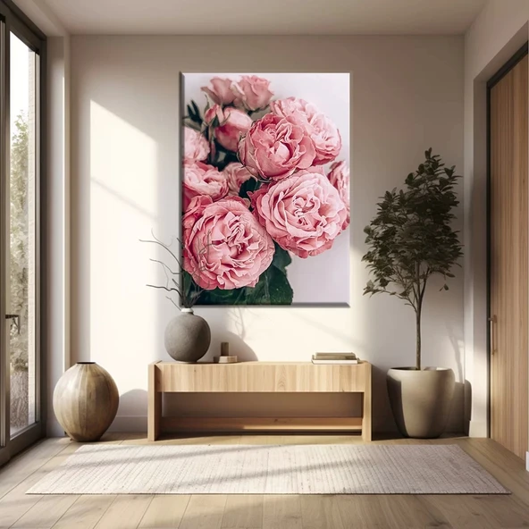 Pembe Güller Kanvas Tablo ürün görseli