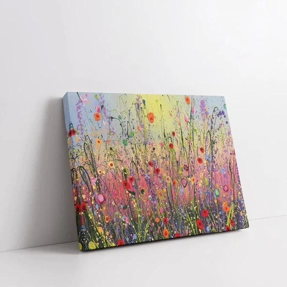 Çiçek Tarlası Kanvas Tablo - Resim 2