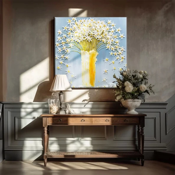 Vazgodaki Papatyalar Kanvas Tablo ürün görseli