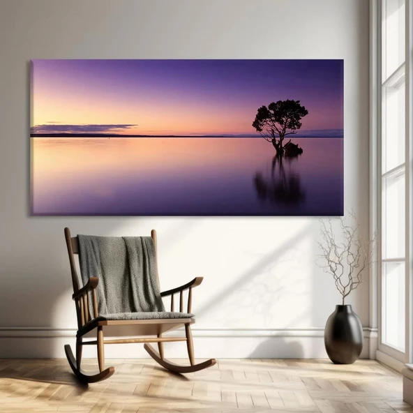 Mor Sükunet Kanvas Tablo ürün görseli