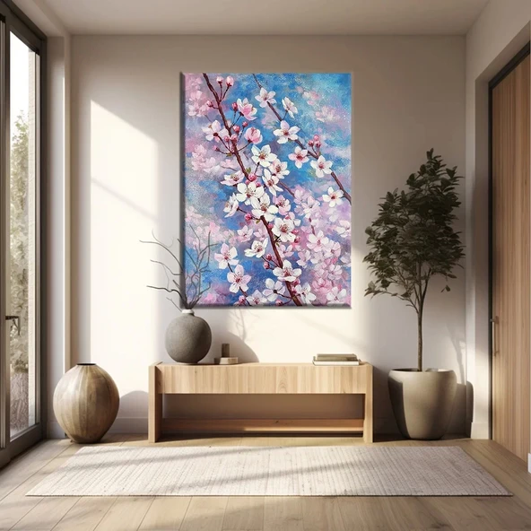 Daldaki Çiçekler Kanvas Tablo ürün görseli