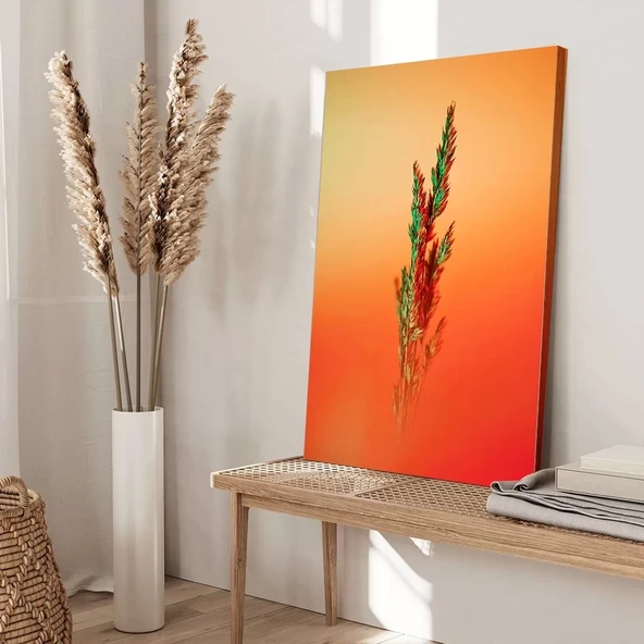 Gün Batımındaki Çiçek Kanvas Tablo - Resim 3