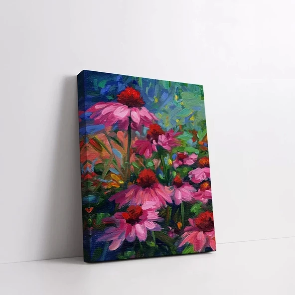 Çiçek Bahçesi Kanvas Tablo - Resim 2