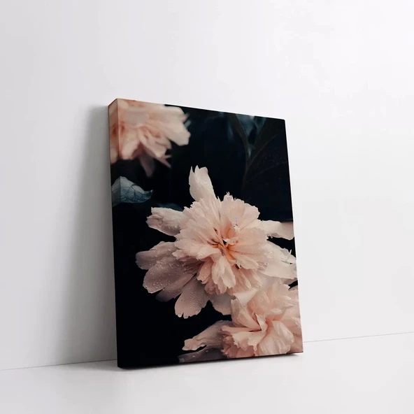 Pembe Çiçek Kanvas Tablo - Resim 2