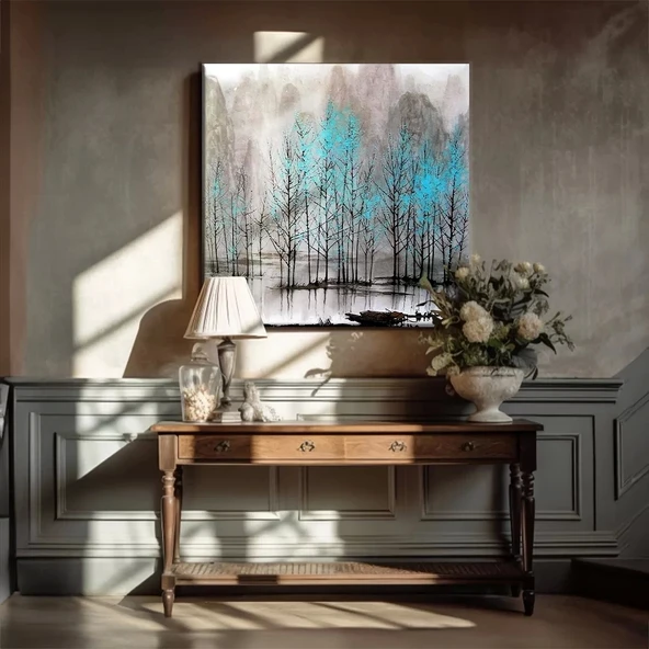 Soyut Orman Kanvas Tablo ürün görseli