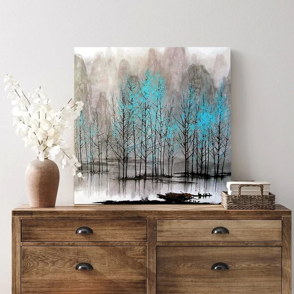 Soyut Orman Kanvas Tablo - Resim 3