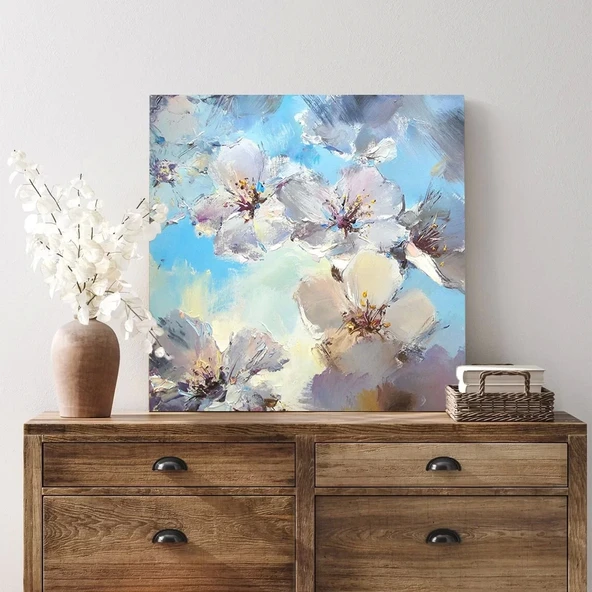 Bağbozumu Çiçekler Kanvas Tablo - Resim 3