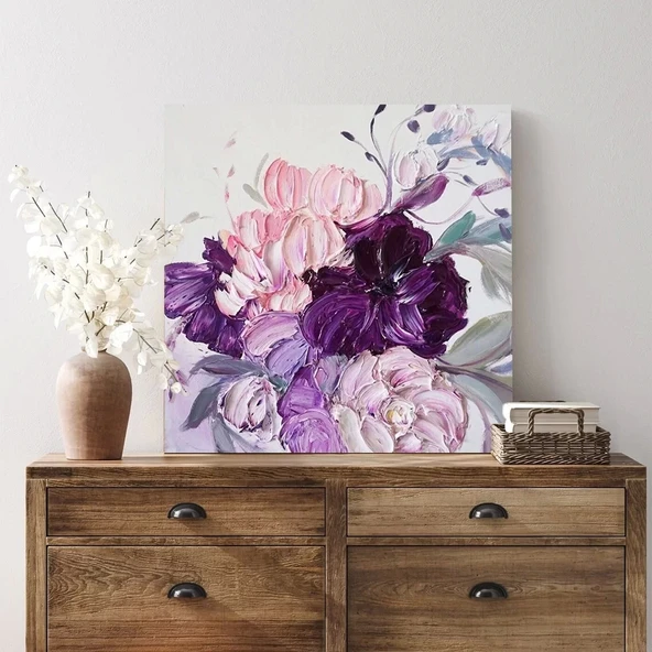 Lila Bahçesi Kanvas Tablo - Resim 3