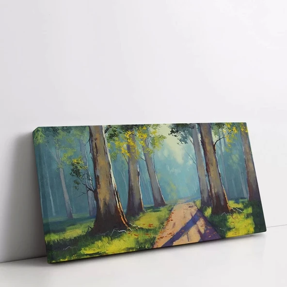 Işık ve Orman Kanvas Tablo - Resim 2