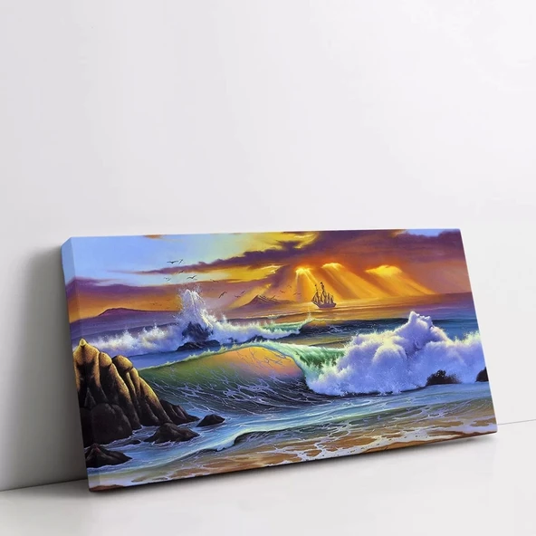 Fırtınanın Güzelliği Kanvas Tablo - Resim 2
