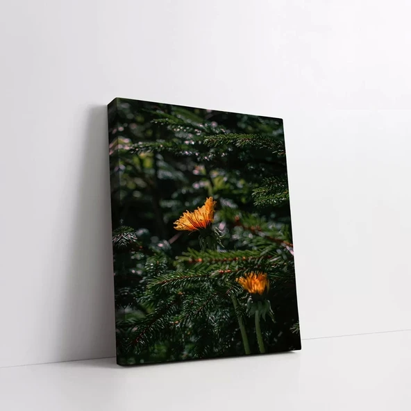 Dallardaki Çiçek Kanvas Tablo - Resim 2