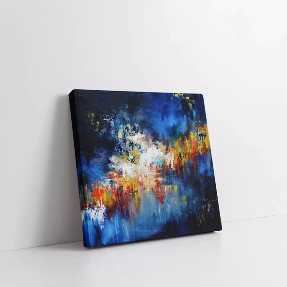 Renklerin Çarpışması Kanvas Tablo - Resim 2