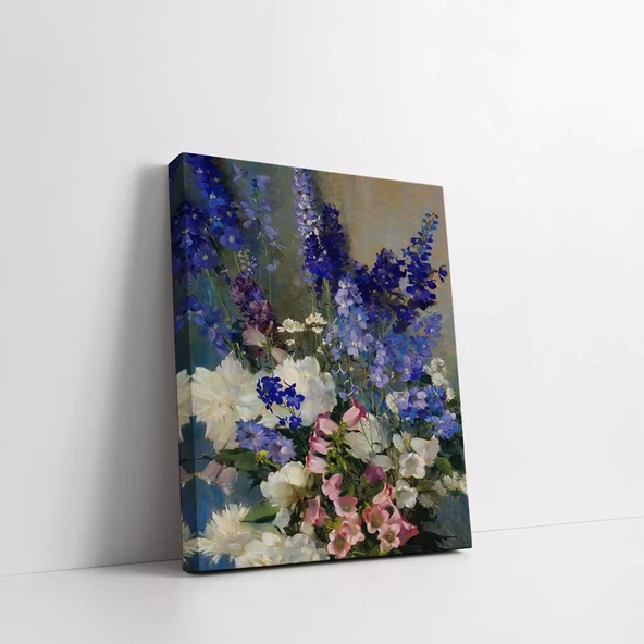 Orkide ve Menekşe Kanvas Tablo - Resim 2