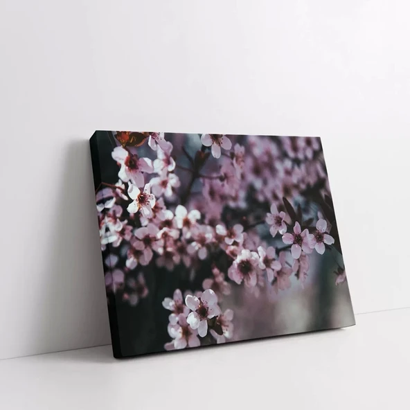 Ağaç Dallarındaki Çiçekler Kanvas Tablo - Resim 2