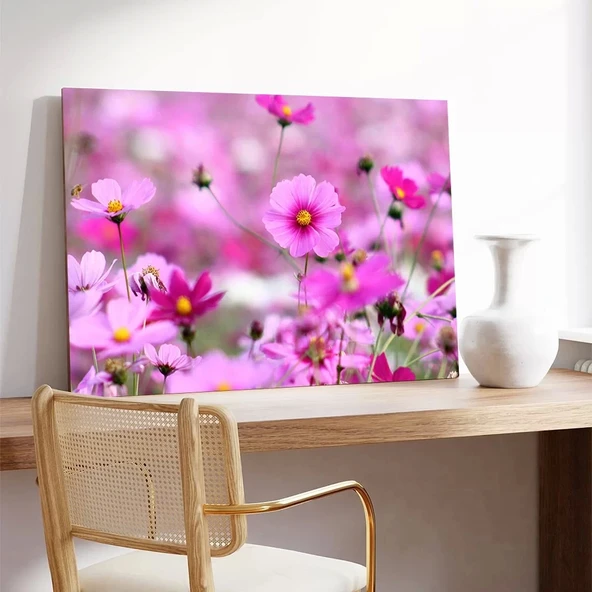 Cosmos Çiçek Kanvas Tablo - Resim 3
