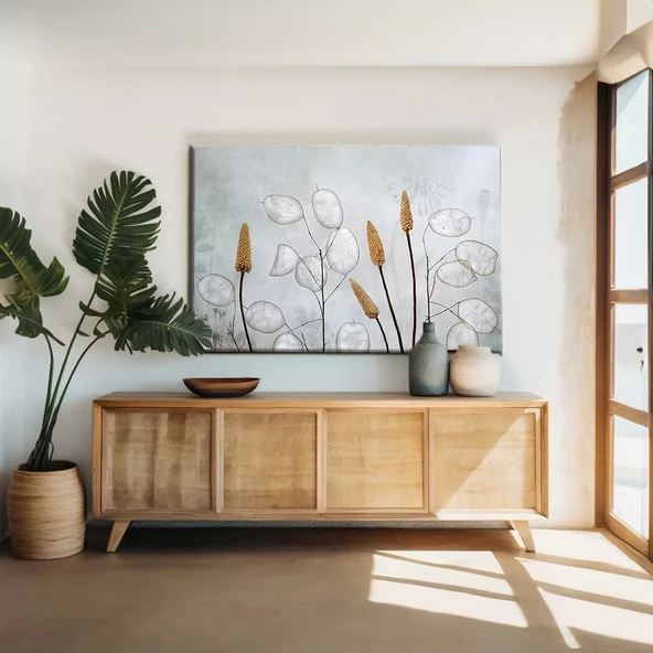 Lunaria Çiçeği Kanvas Tablo ürün görseli