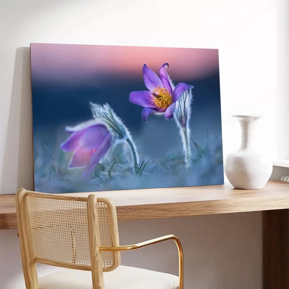 İlkbahar Kır Çiçeği Kanvas Tablo - Resim 3