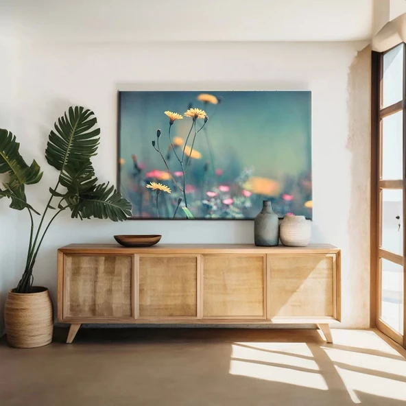 Sarı Çiçek Kanvas Tablo ürün görseli