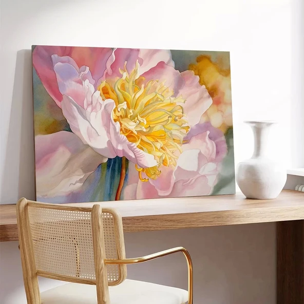 Şakayık Çiçeği Kanvas Tablo - Resim 3