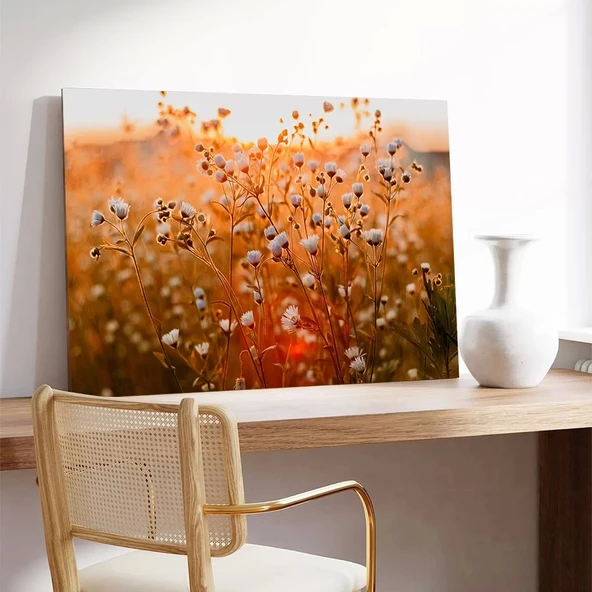 Küçük Dağ Güneşli Gün Kanvas Tablo - Resim 3