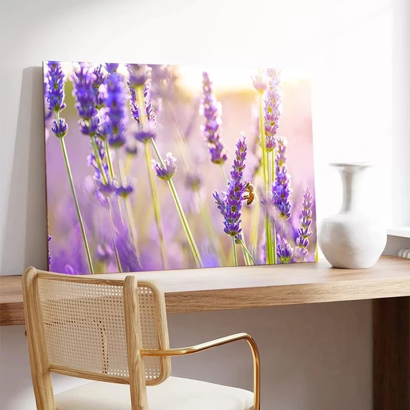 Lavanta Bahçesi Kanvas Tablo - Resim 3