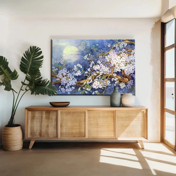 Dallardaki Çiçekler Kanvas Tablo ürün görseli