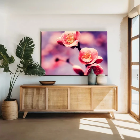 Pembe Sakura Kanvas Tablo ürün görseli