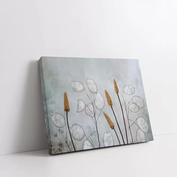 Lunaria Çiçeği Kanvas Tablo - Resim 2