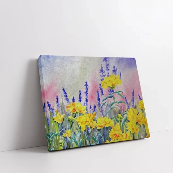 Lavanta Çiçeği Kanvas Tablo - Resim 2