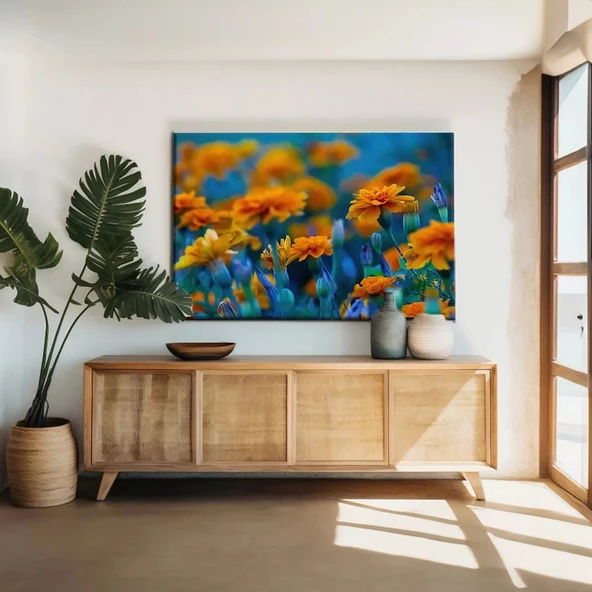 Sarı Çiçekler Kanvas Tablo ürün görseli