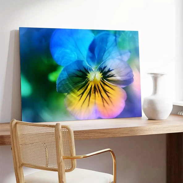 Neo Menekşe Kanvas Tablo - Resim 3