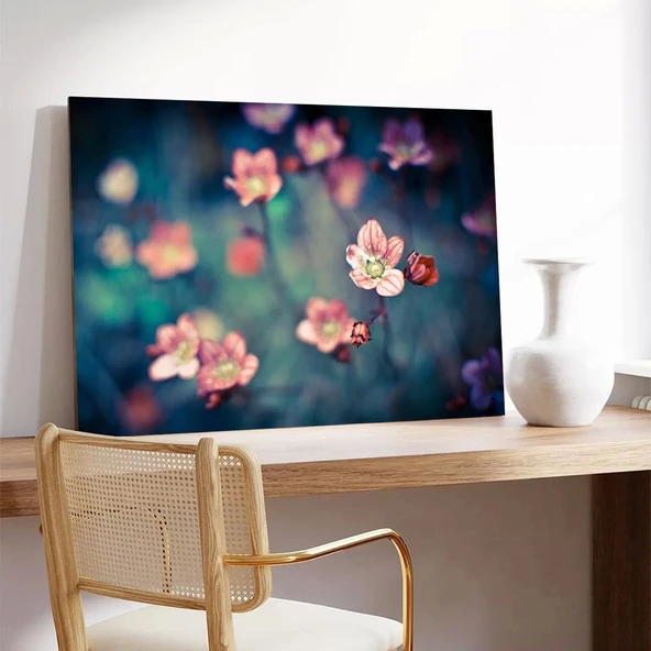 Kiraz Çiçeği Kanvas Tablo - Resim 3