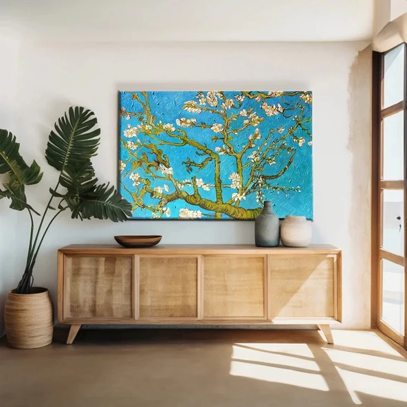 Vincent Van Gogh Çiçek Açan Badem Dalları Kanvas Tablo ürün görseli
