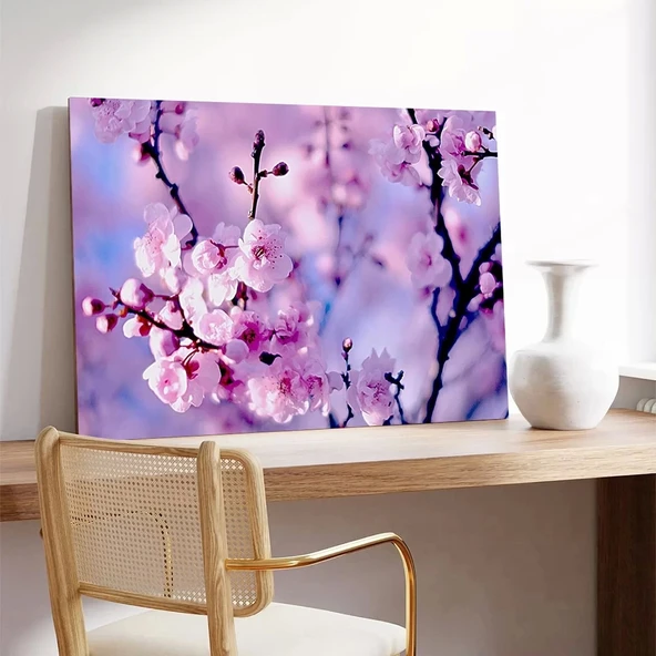 Şeftali Çiçeği Kanvas Tablo - 3