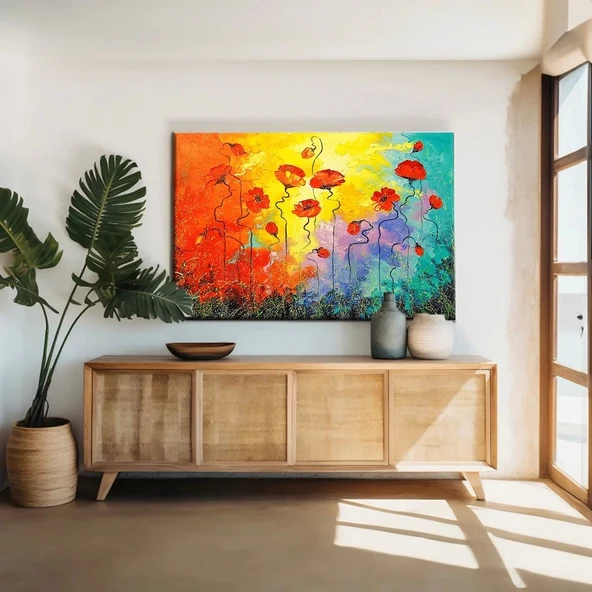 Gelincik Bahçesi Kanvas Tablo ürün görseli