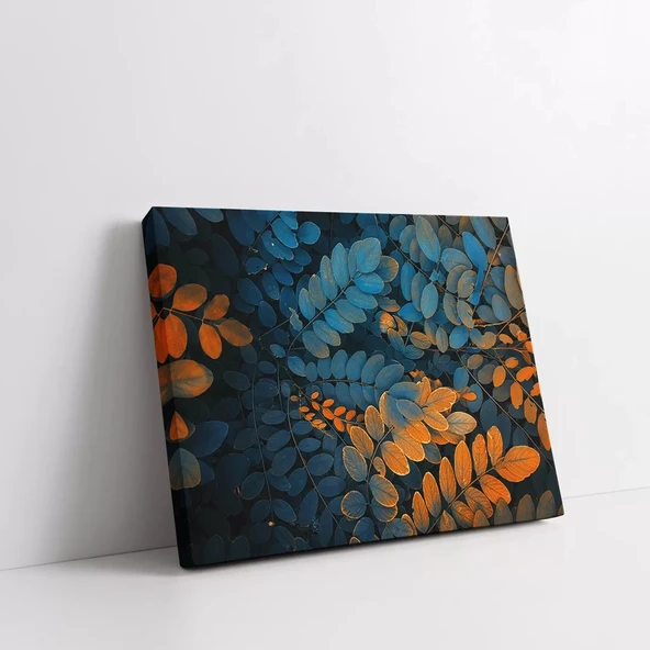 Sonbahar Ağaç Yaprakları Kanvas Tablo - Resim 2