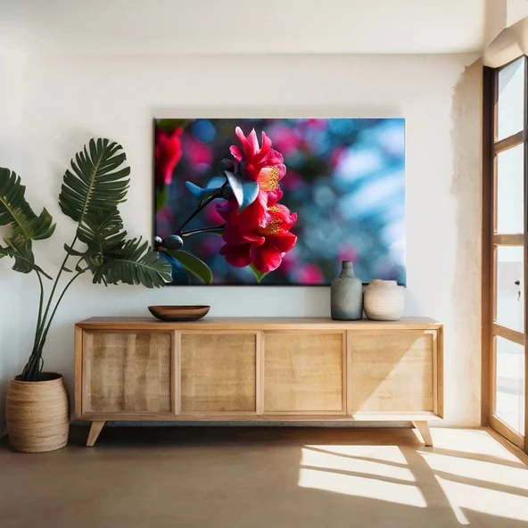 Kamelya Çiçeği Kanvas Tablo ürün görseli