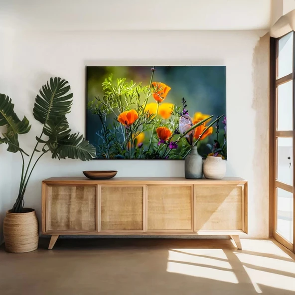 Sarı Laleler Tarlası Kanvas Tablo ürün görseli