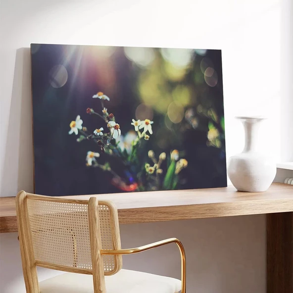 Dallardaki Papatya Kanvas Tablo - Resim 3