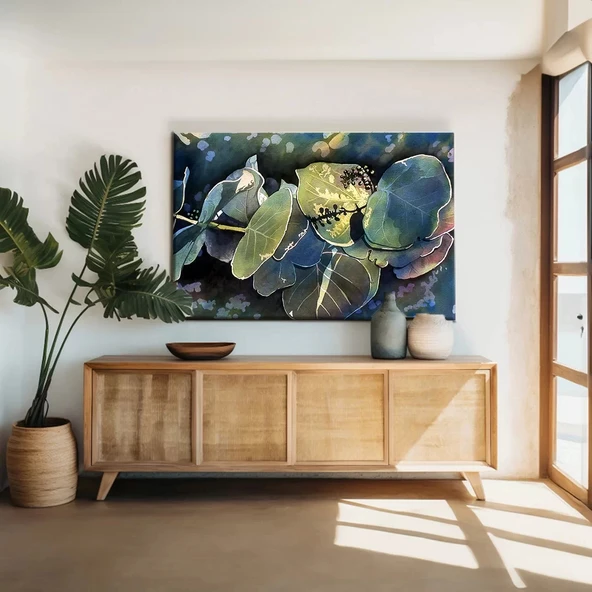 Dallardaki Yapraklar Kanvas Tablo ürün görseli