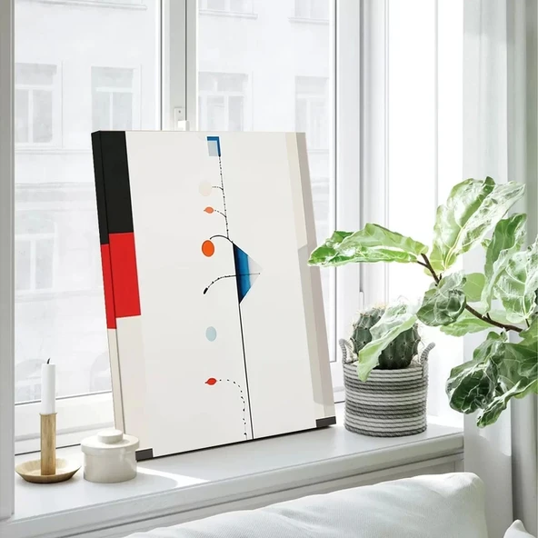 Renkli Geometrik Kanvas Tablo - Resim 3