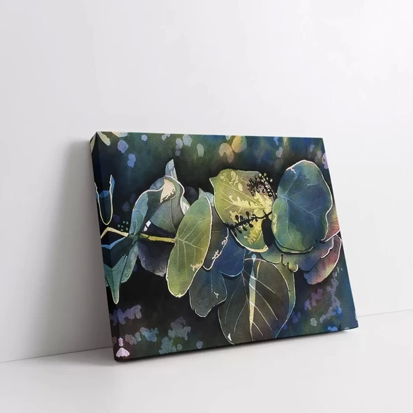 Dallardaki Yapraklar Kanvas Tablo - Resim 2