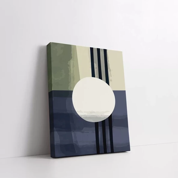 Daire Desenli Kanvas Tablo - Resim 2