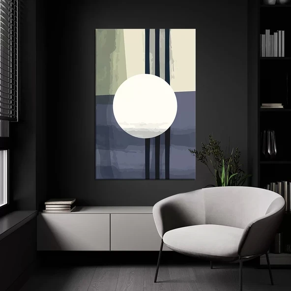 Daire Desenli Kanvas Tablo ürün görseli